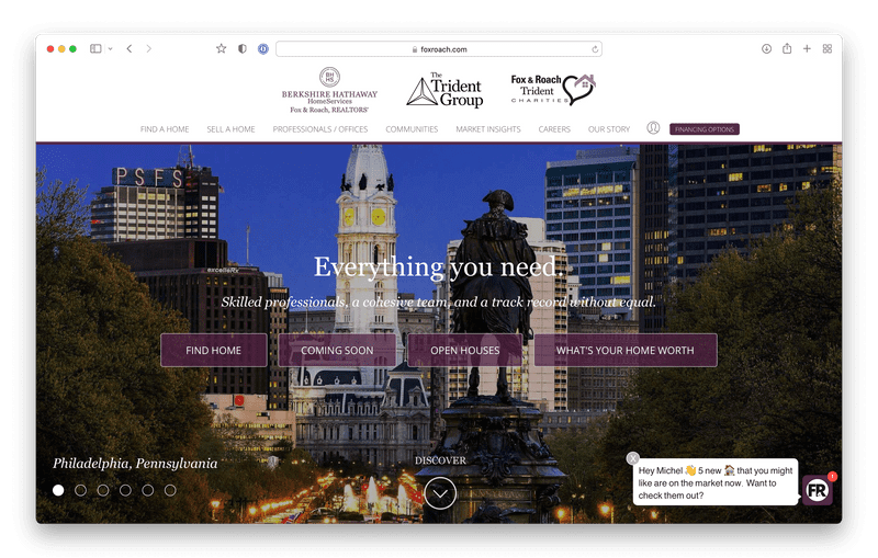 BHHS Fox Roach Increases Their Website Lead Generation By 71 Roof