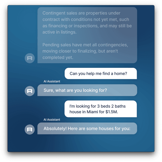 Search for homes like you talk to friends and family