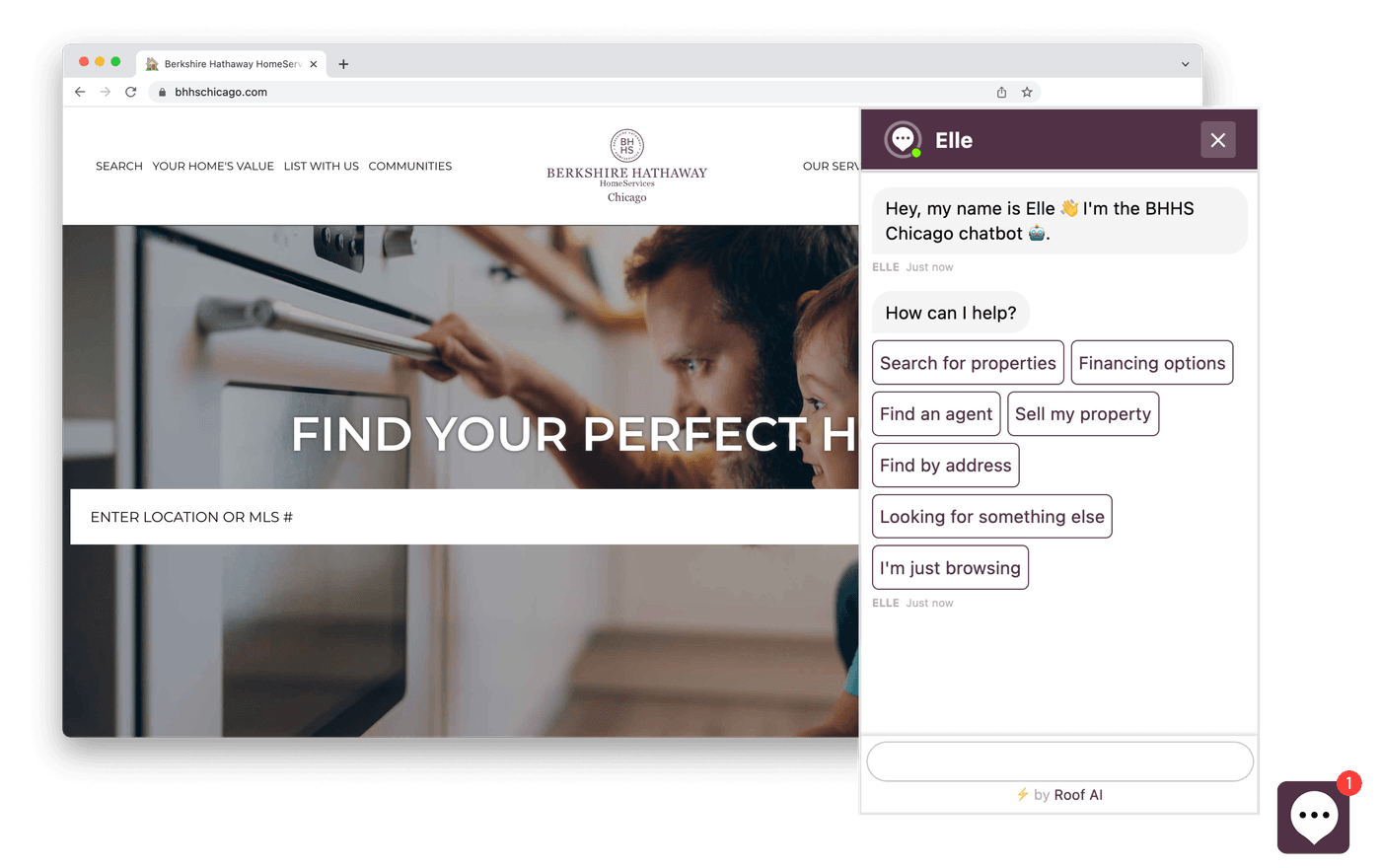 Berkshire Hathaway HomeServices Chicago Gets Its own Website Chatbot, Elle
