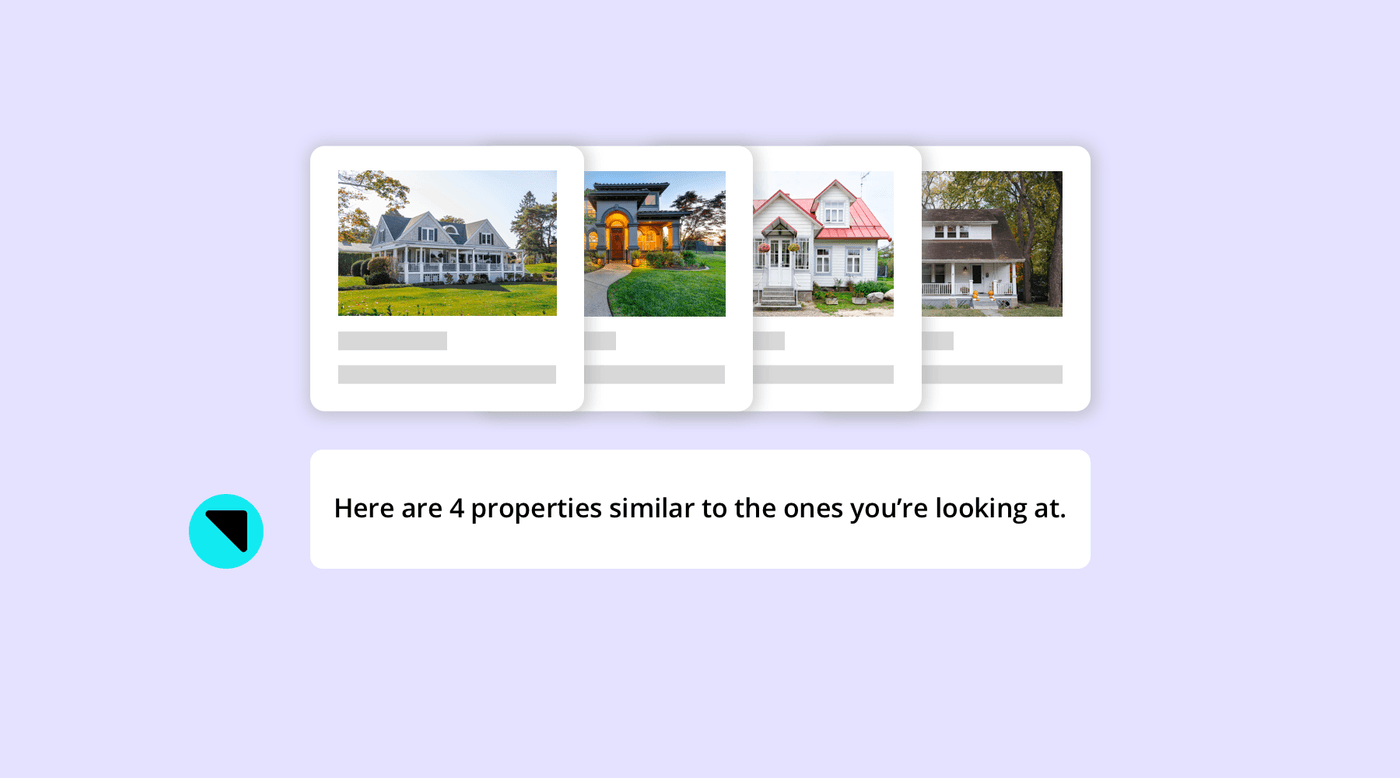 Real-time property recommendations, advanced lead routing rules and bot on agent websites