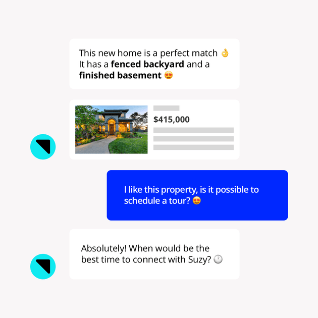 Replace un-licensed chat operators with real estate conversations